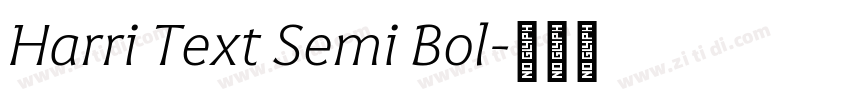 Harri Text Semi Bol字体转换